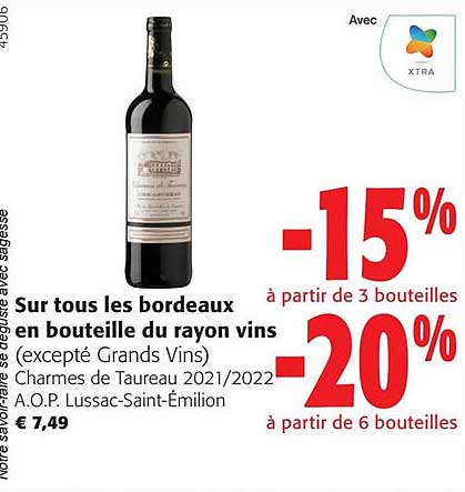 charmes de taureau 2021/2022 a.o.p. lussac-saint-émilion