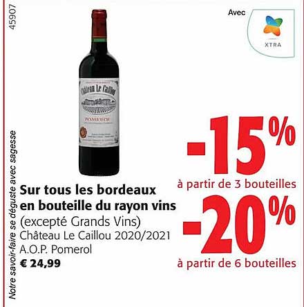 château le caillou 2020/2021 a.o.p. pomerol