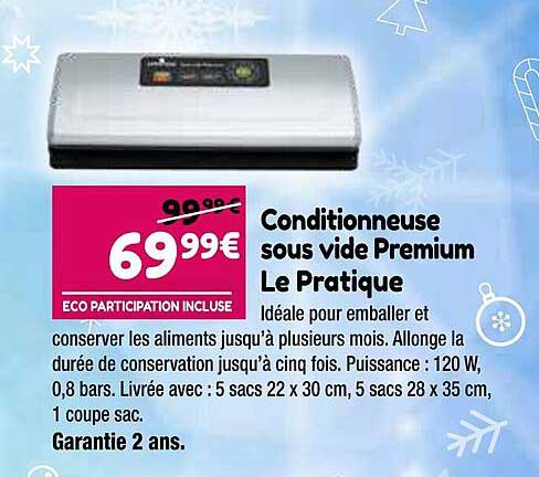 conditionneuse sous vide premium le pratique