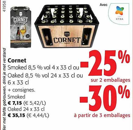 cornet smoked 8.5% vol ou oaked 8.5% vol