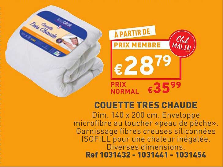 couette tres chaude