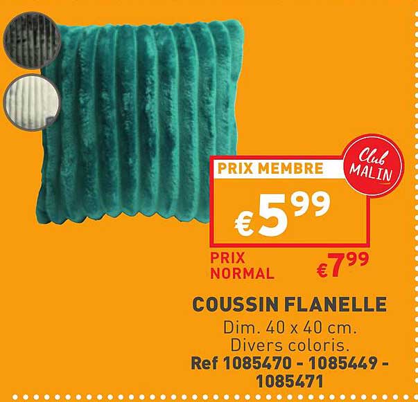 Coussin Flanelle