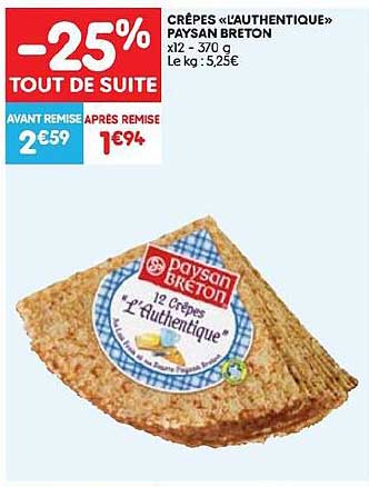 crêpes  "l'authentique" paysan breton