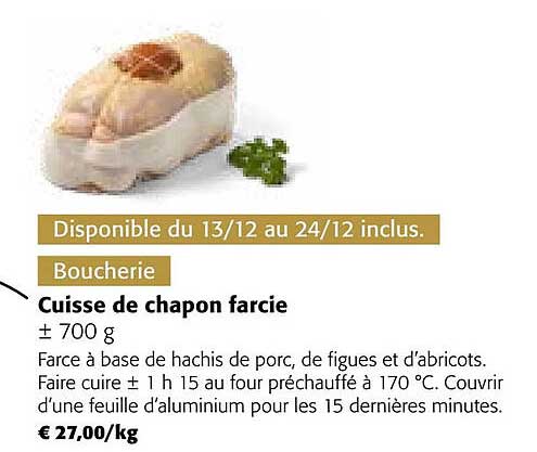 cuisse de chapon farcie