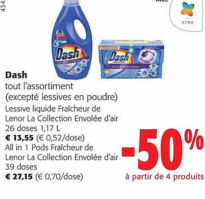 dash tout l'assortiment