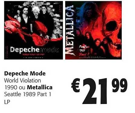 depeche mode world violation 1990 ou metallica seattle 1989 part 1 lp