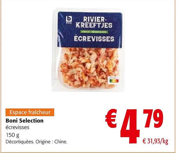 écrevisses boni sélection