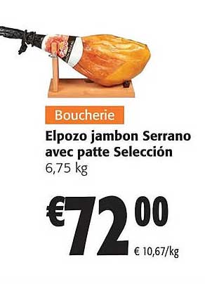 elpozo jambon serrano avec patte selección