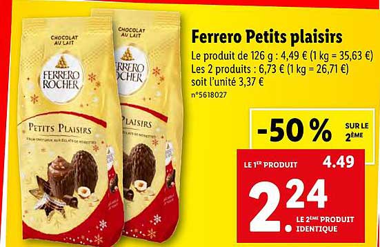 ferrero petits plaisirs