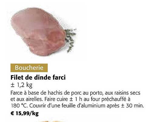 Filet De Dinde Farci
