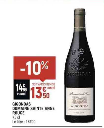 gigondas domaine sainte anne rouge