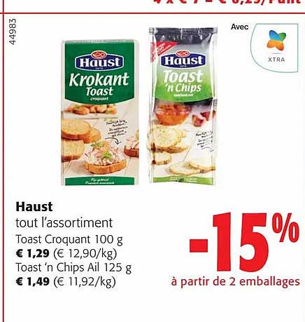 haust tout l'assortiment