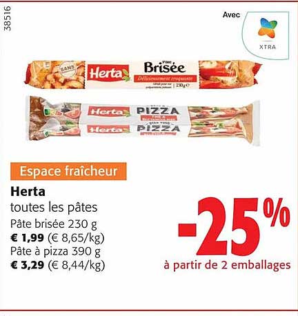 herta toutes les pâtes