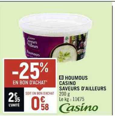 houmous casino saveurs d'ailleurs