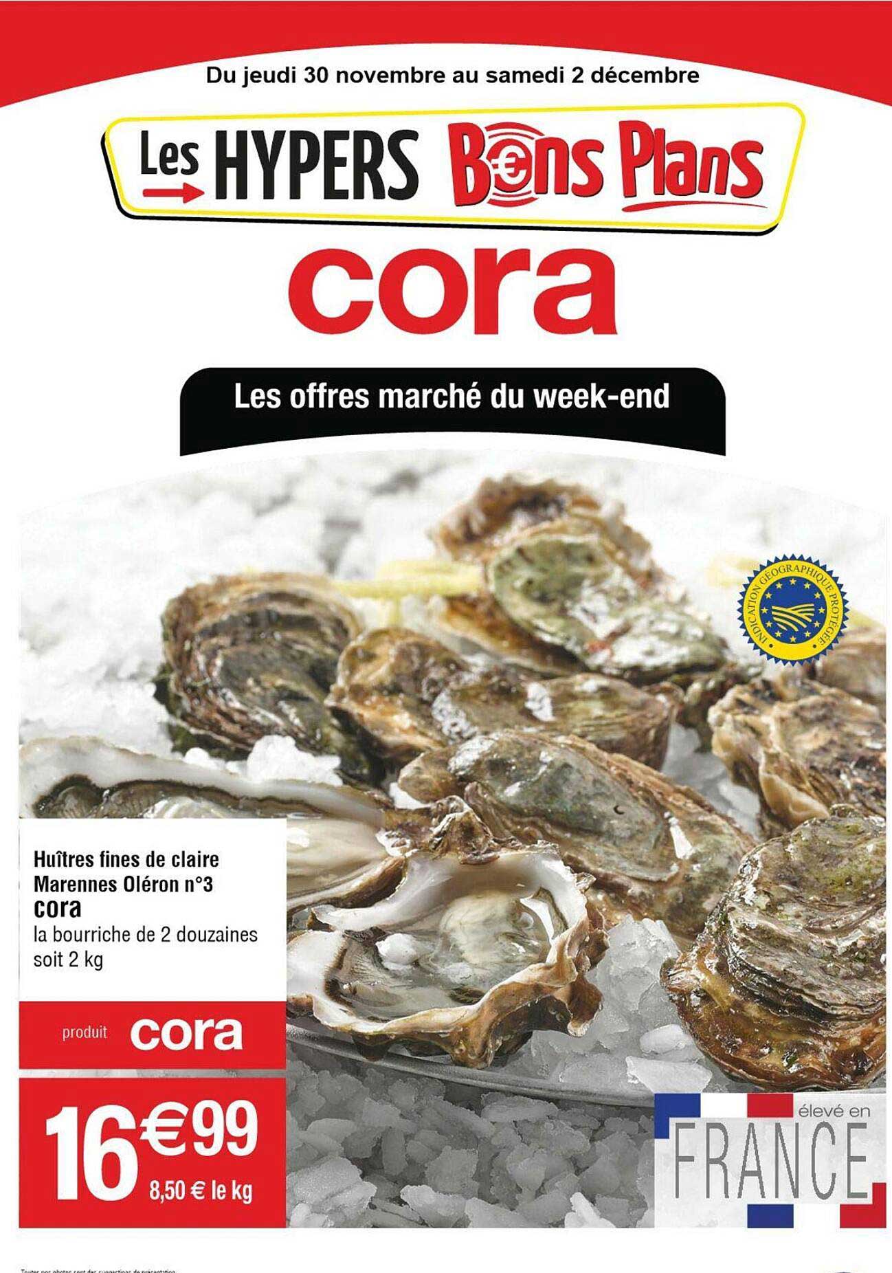 huîtres fines de claire  marennes  oléron n°3 cora