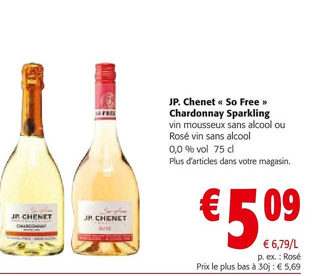 jp chenet «so free» chardonnay sparkling