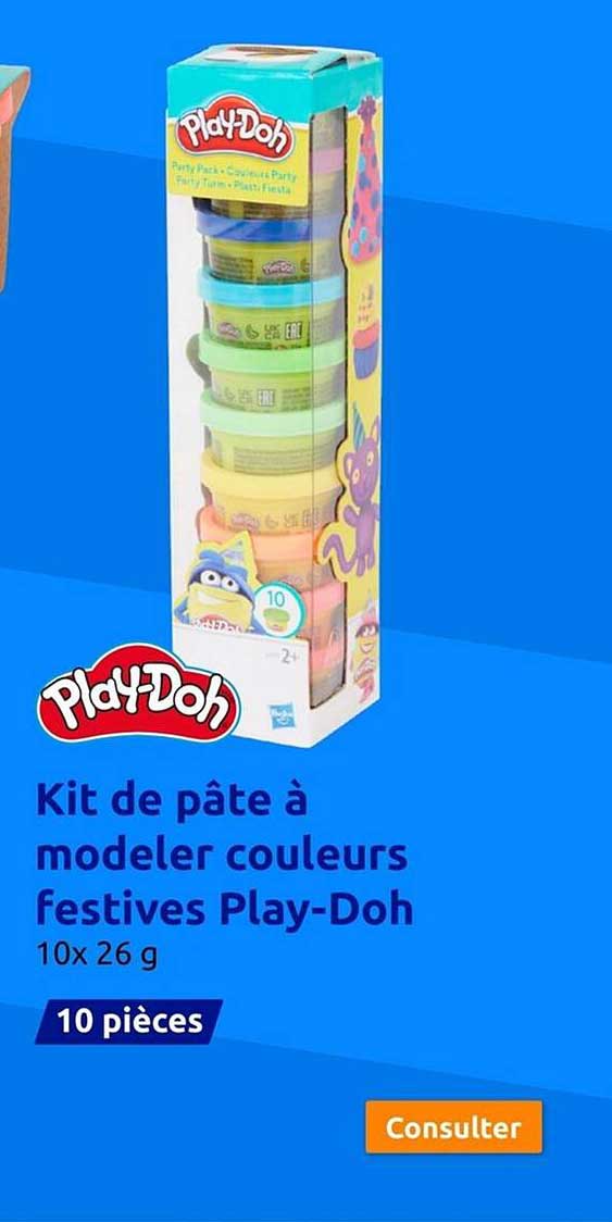 Kit De Pâte à Modeler Couleurs Festives Play-doh