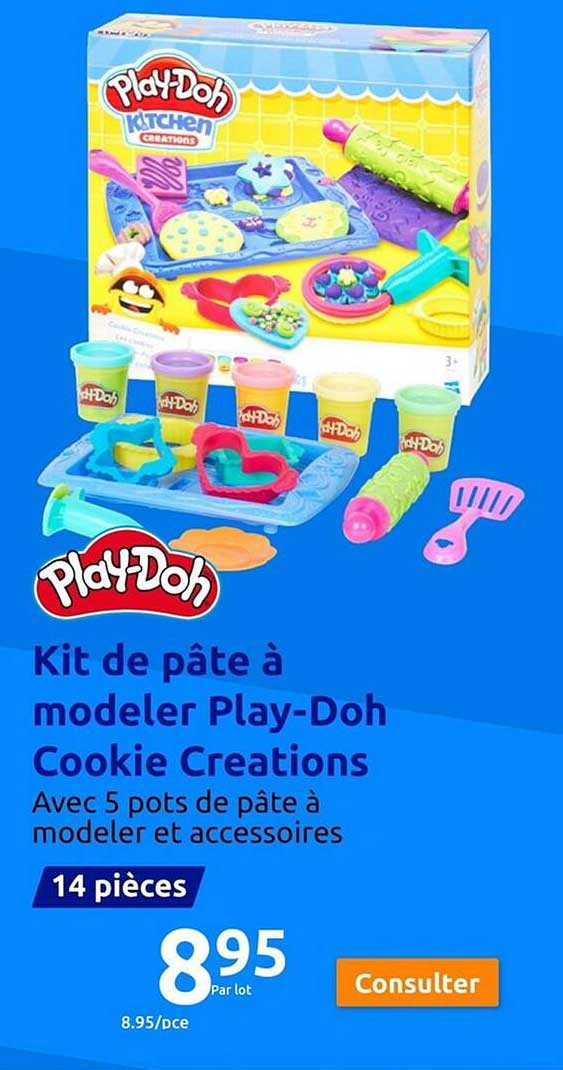 kit de pâte à modeler play-doh cookie créations
