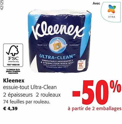 kleenex essuie-tout ultra-clean