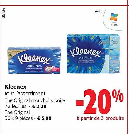 Kleenex Tout L'assortiment