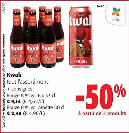 kwak tout l'assortiment
