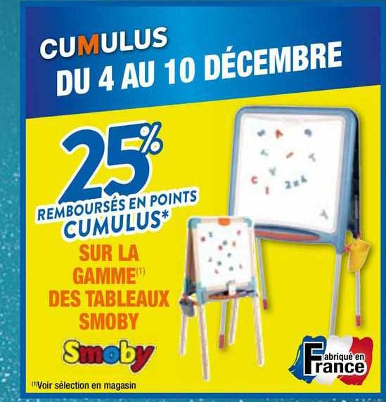 la gamme des tableaux smoby