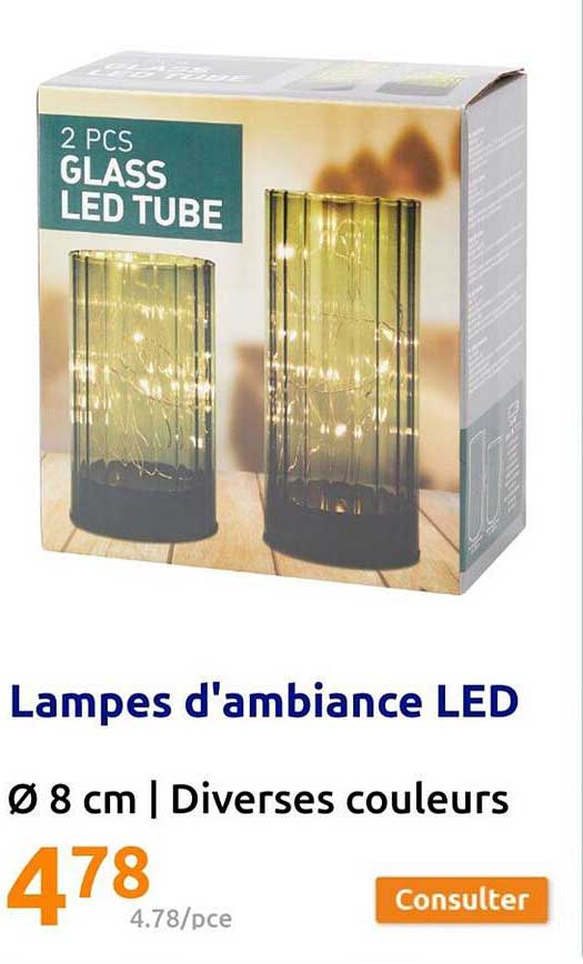 lampes d'ambiance led ø 8 cm