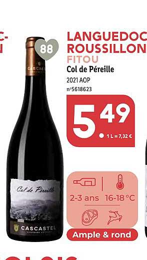 Languedoc Roussillon Fitou Col De Péreille 2021 Aop