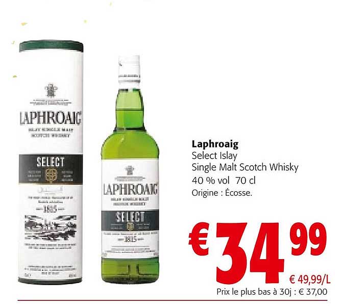 laphroaig select islay single malt scotch whisky 40% vol