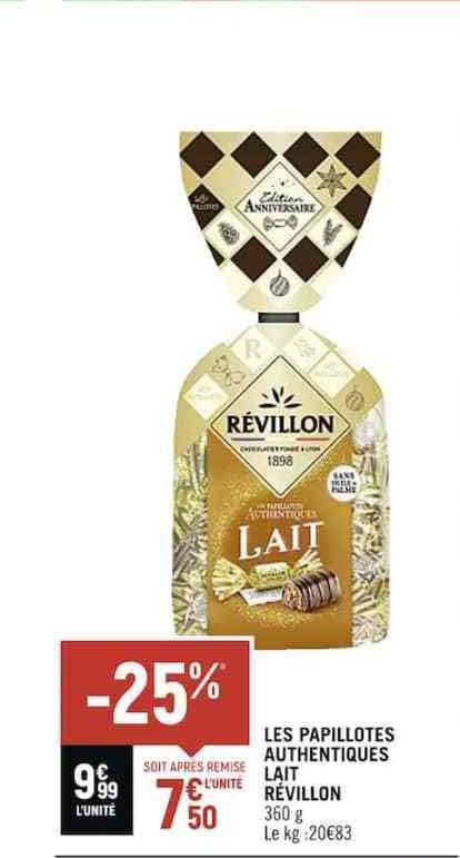 Les Papillotes Authentiques Lait Révillon