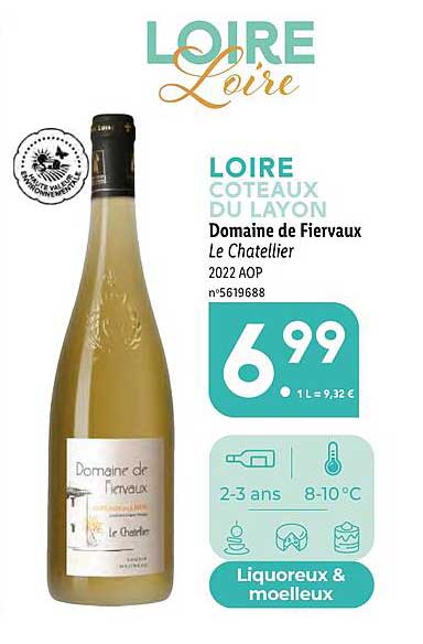 loire coteau du layon domaine de fiervaux le chatellier 2022 aop