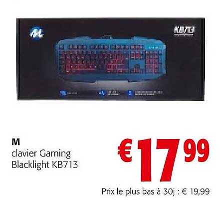 M Clavier Gaming Blacklight Kb713