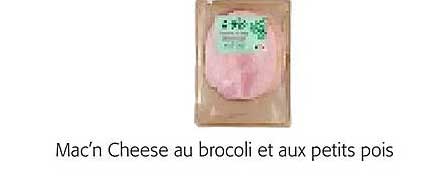 mac'n cheese au brocoli et aux petits pois