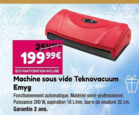machine sous vide teknovacuum emyg