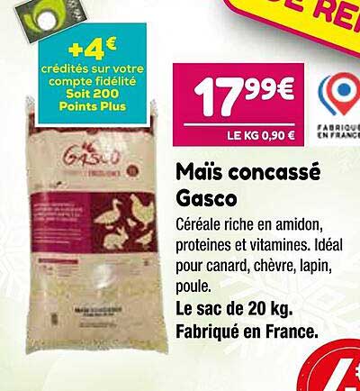 maïs  concassé gasco