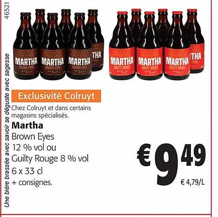 martha brown eyes 12% vol ou guilty rouge 8% vol