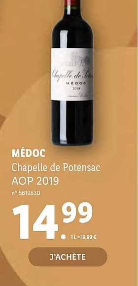 médoc chapelle de potensac aop 2019