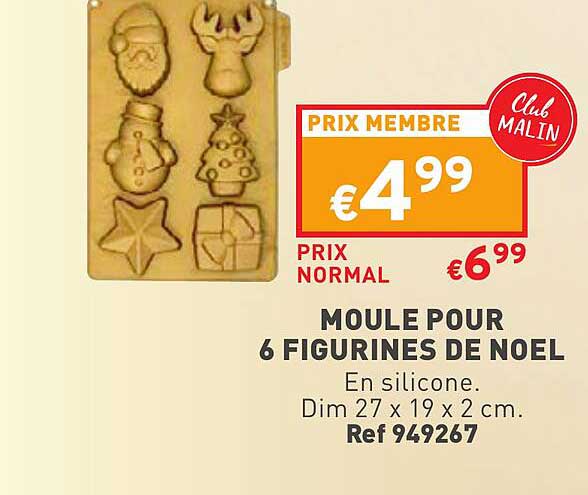 Moule Pour 6 Figurines De Noel