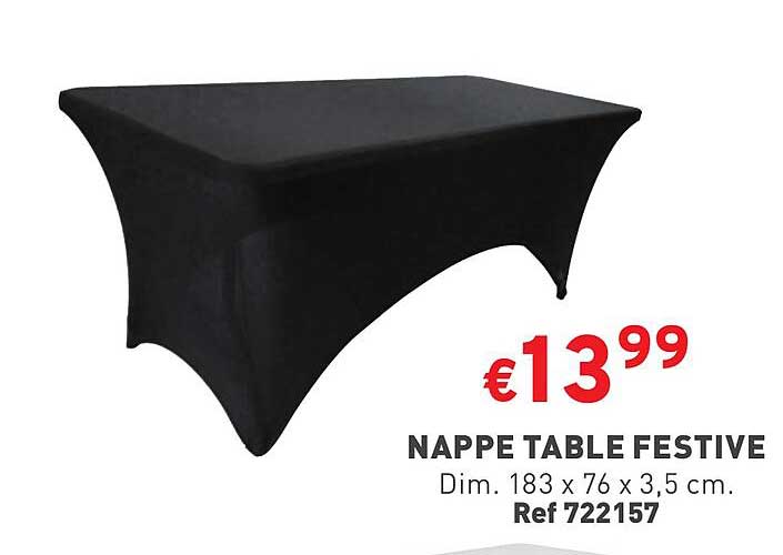nappe table festive