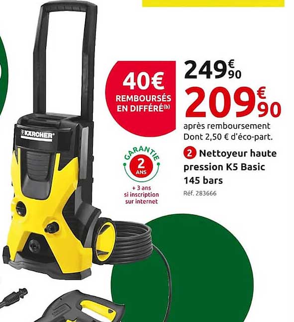 nettoyeur haute pression k5 basic 145 bars
