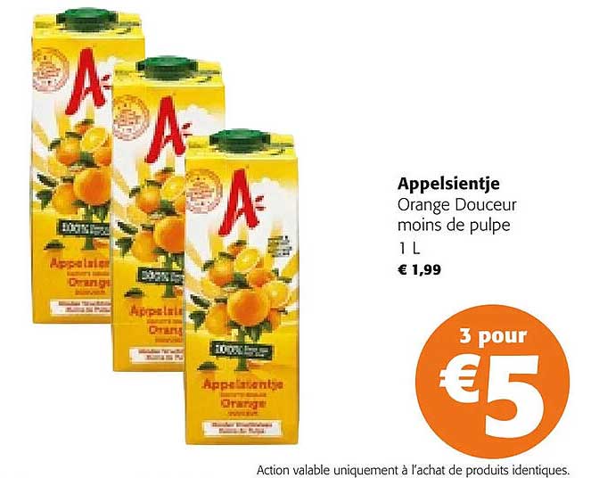 Orange Douceur Moins De Pulpe Appelsientje
