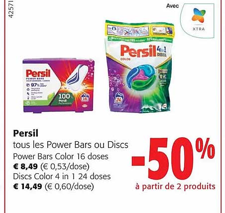 persil tous les power bars ou discs