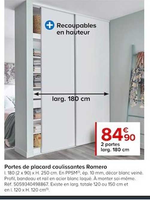 Portes De Placard Coulissantes Romero