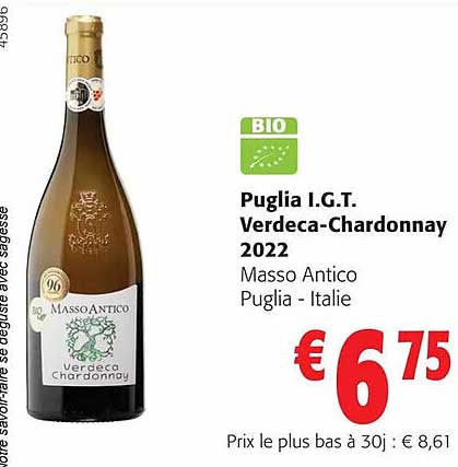 puglia i.g.t. verdeca-chardonnay 2022 masso antico