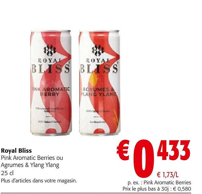 royal bliss pink aromatic berries ou agrumes & ylang ylang