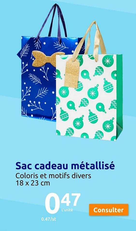 Sac Cadeau Métallisé