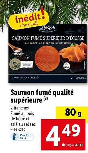Saumon Fumé Qualité Supérieure