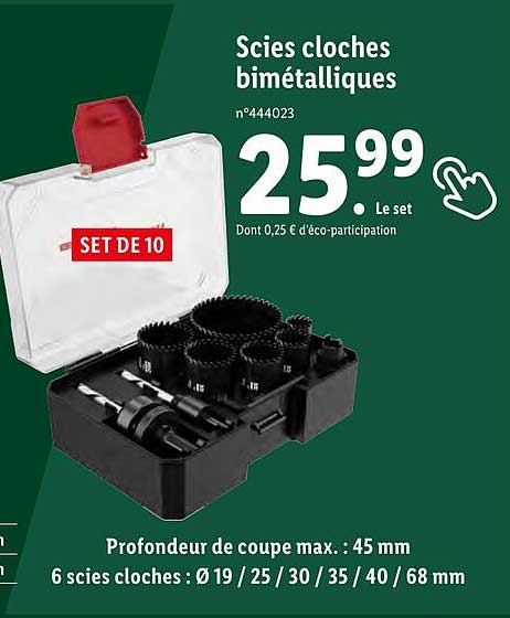 scies cloches bimétalliques