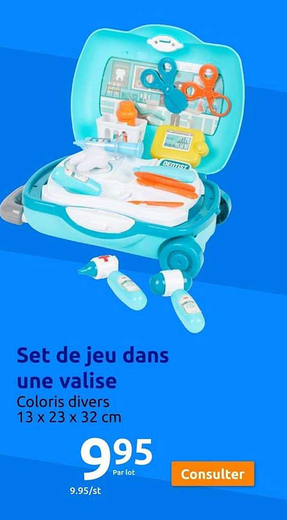 set de jeu dans une valise