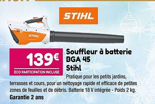 souffleur à batterie bga 45 stihl